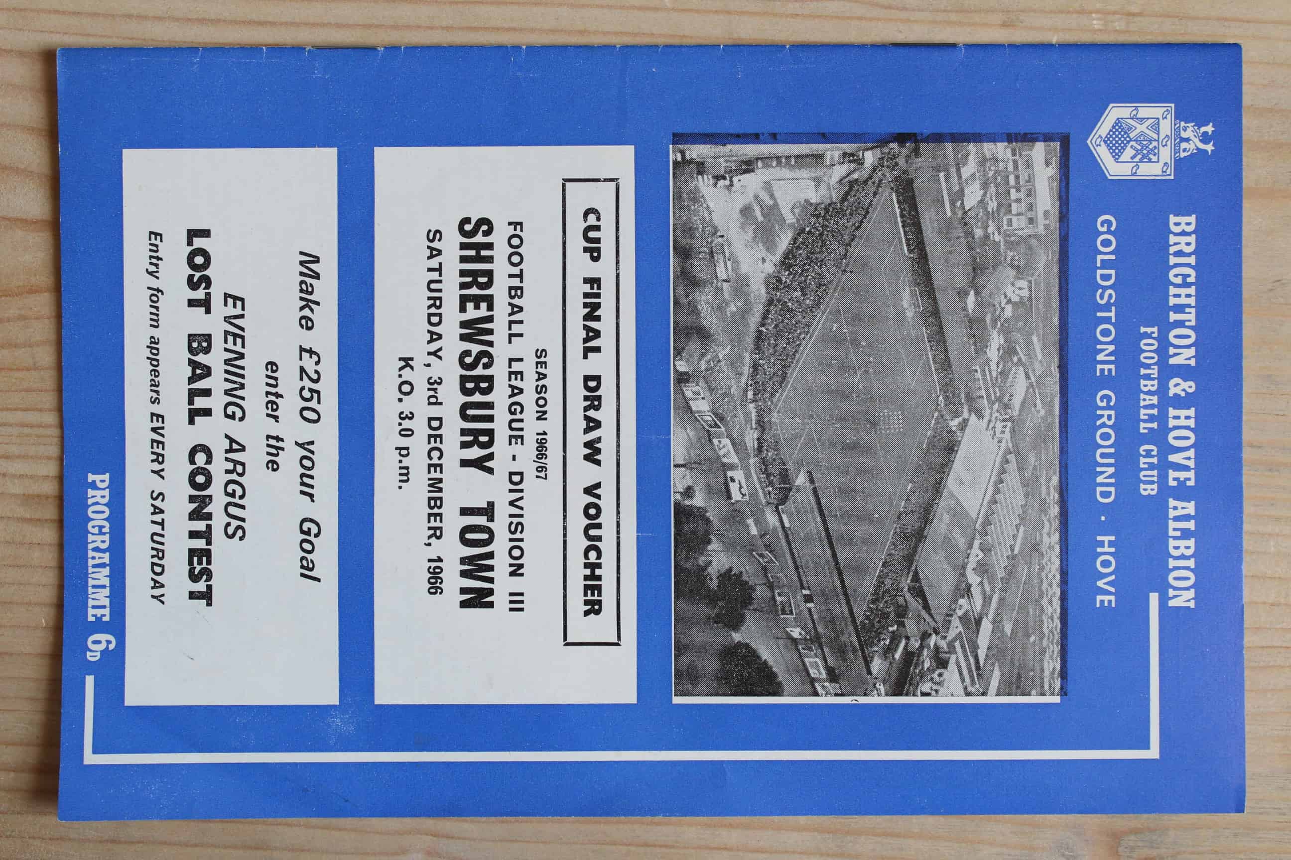 Brighton & Hove Albion FC v Shrewsbury Town FC